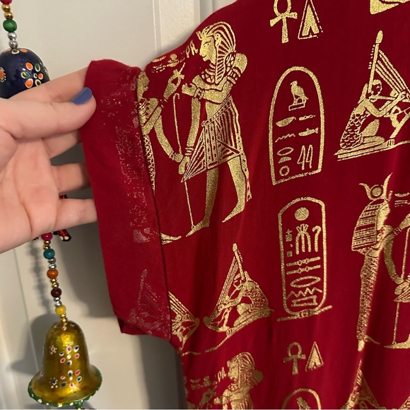 Red and Gold Egyptian Dress - Picture 5 of 6